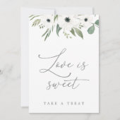 Liefde is Sweet Sage & Eucalyptus Tafelblad Teken Kaart (Voorkant)