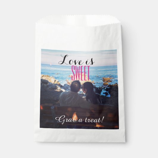 Liefde is Sweet Treat Bag Bedankzakje (Voorkant)