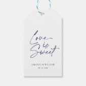 Liefde is Sweet Wedding Favoriete Label Cadeaulabel (Voorkant)