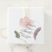 Liefde is Sweet Wedding Gift Label, Bedankjes Labels (In situ)