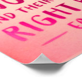 Liefde is twee harten, roze poster (Hoek)