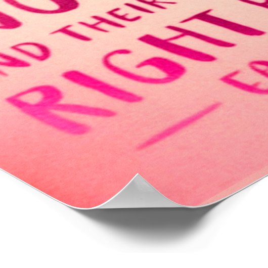 Liefde is twee harten, roze poster (Hoek)