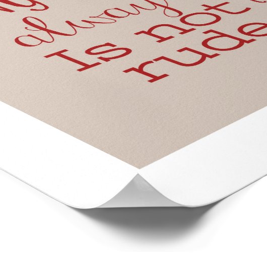 Liefde is..... Typografie Art Print (Hoek)