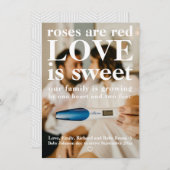 Liefde is Valentijnse Zwangerschap Zwangerschap Ma Aankondiging (Voorkant / Achterkant)