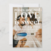 Liefde is Valentijnse Zwangerschap Zwangerschap Ma Aankondiging (Voorkant)