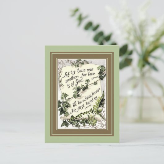 Liefde is van God Briefkaart (Staand voorkant)