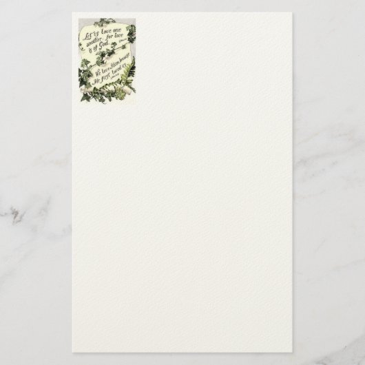 Liefde is van God Briefpapier (Voorkant)