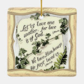 Liefde is van God Keramisch Ornament (Achterkant)