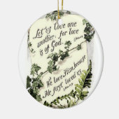 Liefde is van God Keramisch Ornament (Links)