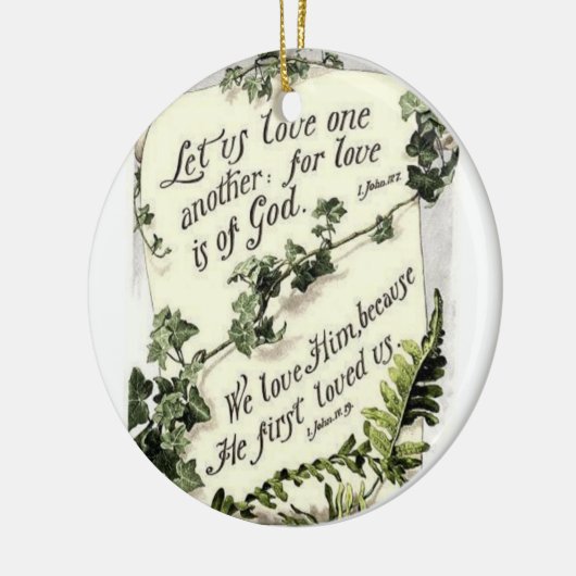 Liefde is van God Keramisch Ornament (Links)