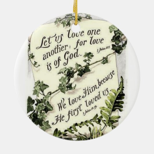 Liefde is van God Keramisch Ornament (Achterkant)