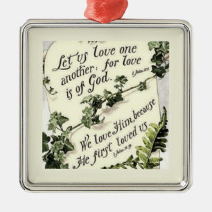 Liefde is van God Metalen Ornament