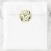Liefde is van God Ronde Sticker (Tas)