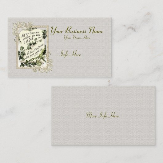 Liefde is van God Visitekaartje (Voorkant / Achterkant)