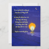 Liefde is Verlichting Radiant Union Souls bruiloft Kaart (Achterkant)