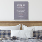 Liefde is...verwaterd Canvas Afdruk (Insitu (Slaapkamer))