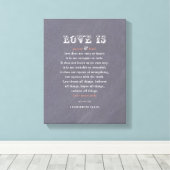Liefde is...verwaterd Canvas Afdruk (Insitu (Houten vloer))