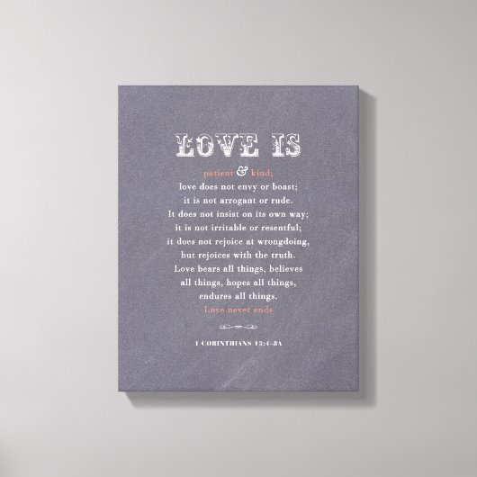 Liefde is...verwaterd Canvas Afdruk (Voorkant)