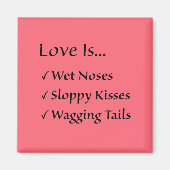 Liefde is vierkant magneet (Voorkant)