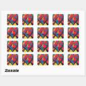 Liefde is... vierkante sticker (Vel)