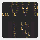 Liefde is vierkante sticker (Voorkant)