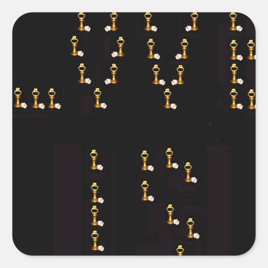 Liefde is vierkante sticker (Voorkant)