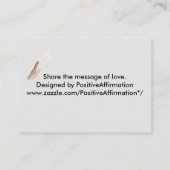 Liefde is voor alle Spirituele Universal Hands Bus Visitekaartje (Achterkant)