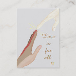 Liefde is voor alle Spirituele Universal Hands Bus Visitekaartje