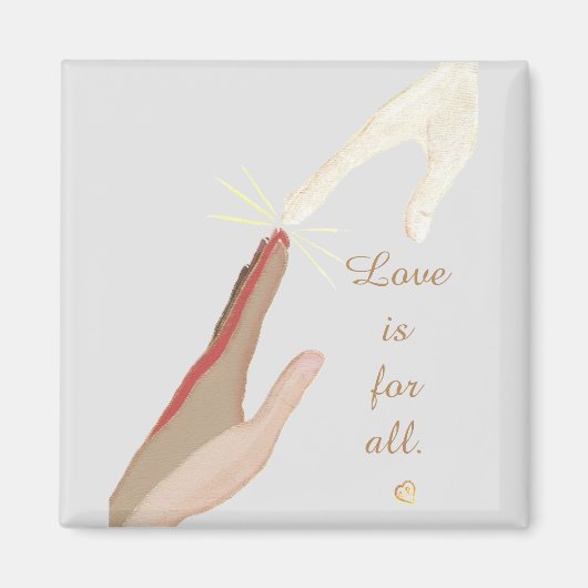 Liefde is voor alle Spirituele universele handmagn Magneet (Voorkant)