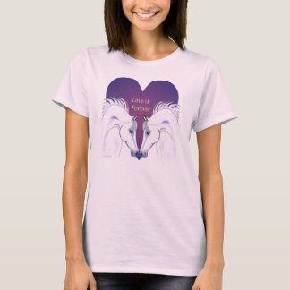 Liefde is voor altijd een Arabisch paardenmeisje B T-shirt
