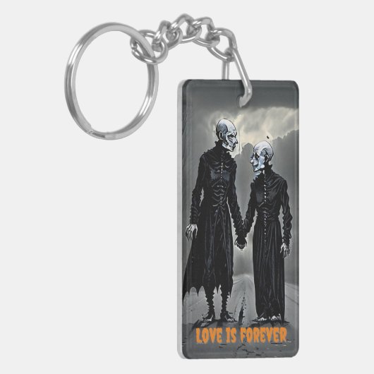 Liefde is voor altijd Halloween Sleutelhanger (Voorkant Links)