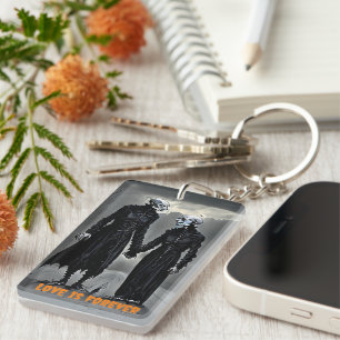 Liefde is voor altijd Halloween Sleutelhanger