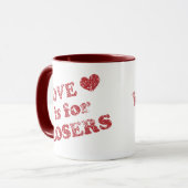 Liefde is voor Losers Mok (Voorkant links)