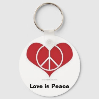 Liefde is vrede! Sleutelhanger