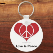 Liefde is vrede! Sleutelhanger (Voorkant)