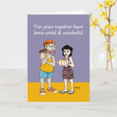 Liefde is vreemd en wonderbaarlijk Jubileum Kaart (Gele Bloem)