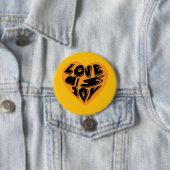 Liefde is vreugde ronde button 7,6 cm (In situ)