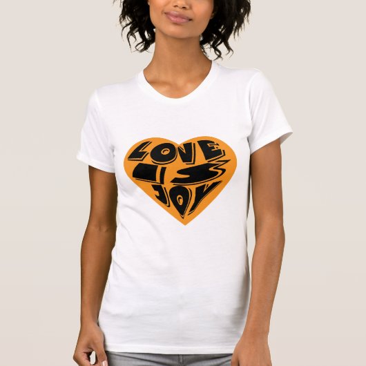Liefde is vreugde t-shirt (Voorkant)
