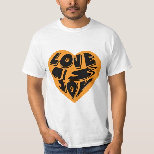 Liefde is vreugde t-shirt (Voorkant)