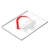 Liefde is vriendelijk Bijbelvers | 1 Cor 13:4-8 La Notitieboek (Linkerzijde)