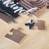 Liefde is vriendelijk Schrift met foto en naam Legpuzzel (Zijkant)