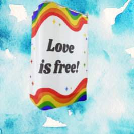 Liefde is Vrij: Regenboog Pride Douchegordijn