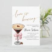 Liefde is Vrijgezellenfeest brouwen - Coffee & Lov Kaart (Staand voorkant)