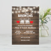 Liefde is Vrijgezellenfeest brouwen Kaart (Staand voorkant)