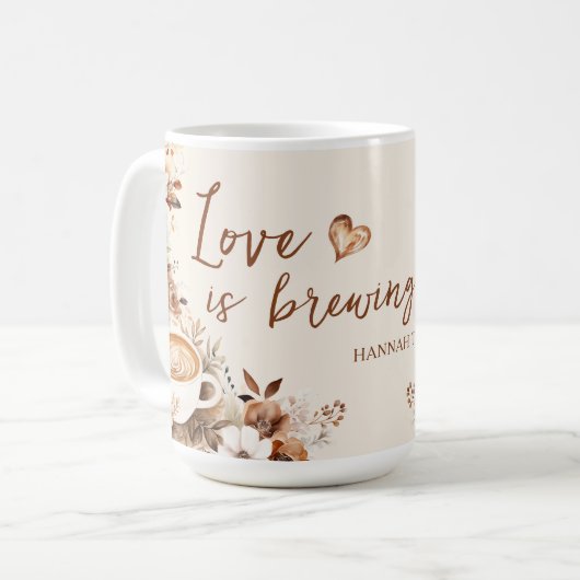 Liefde is Vrijgezellenfeest brouwen Koffiemok (Voorkant links)