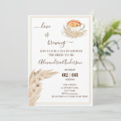 Liefde is Vrijgezellenfeest brouwen Pampa Grass Kaart (Staand voorkant)