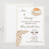 Liefde is Vrijgezellenfeest brouwen Pampa Grass Kaart (Voorkant / Achterkant)