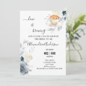 Liefde is Vrijgezellenfeest Waterverf Rozen Kaart (Staand voorkant)