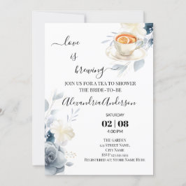 Liefde is Vrijgezellenfeest Waterverf Rozen Kaart