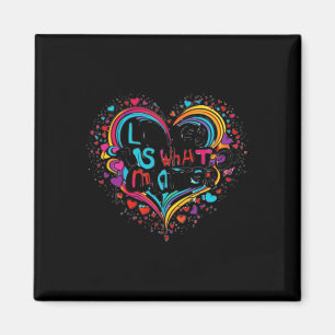 Liefde is wat S - Inspirerend quote Design Sticke Magneet
